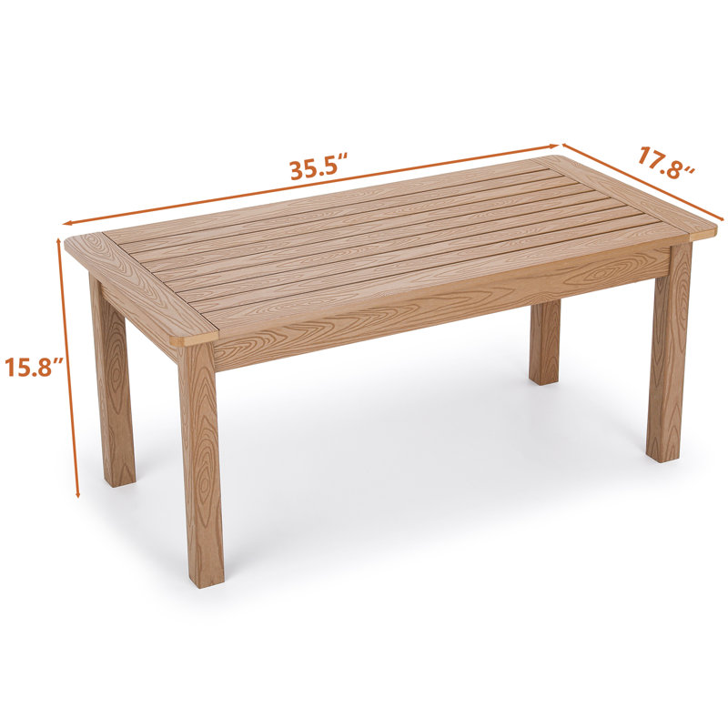 Ensemble de conversation pour 6 personnes, ensemble de meubles de patio 5 pièces Hips, Brun