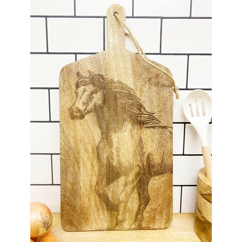 Engraved Horse Chopping Board