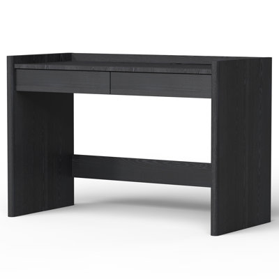 Bureau d'ordinateur l 47 po avec prises de courant et 2 tiroirs, bureau d'écriture moderne