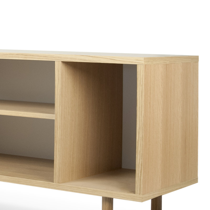 Adah 165cm Sideboard, Oak/White, Oak
