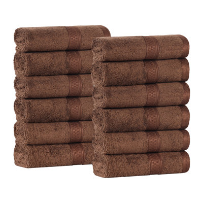 Nolhan 12 Piece Rayon from Bamboo Washcloth Towel Set