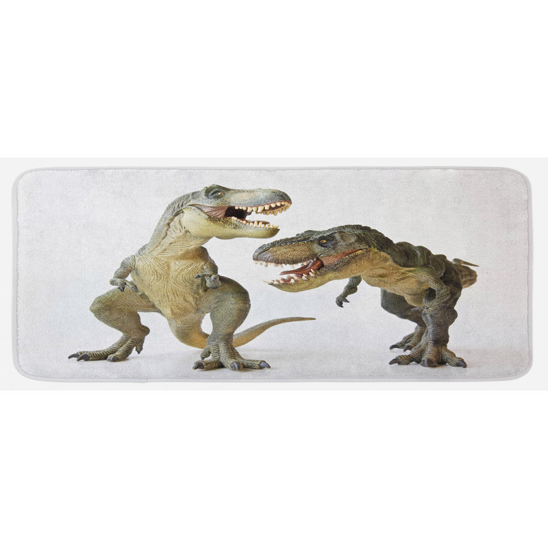 Solid Colour Polyester Kitchen Mat