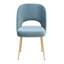 Chaise en velours Rizo Cognac-4605376