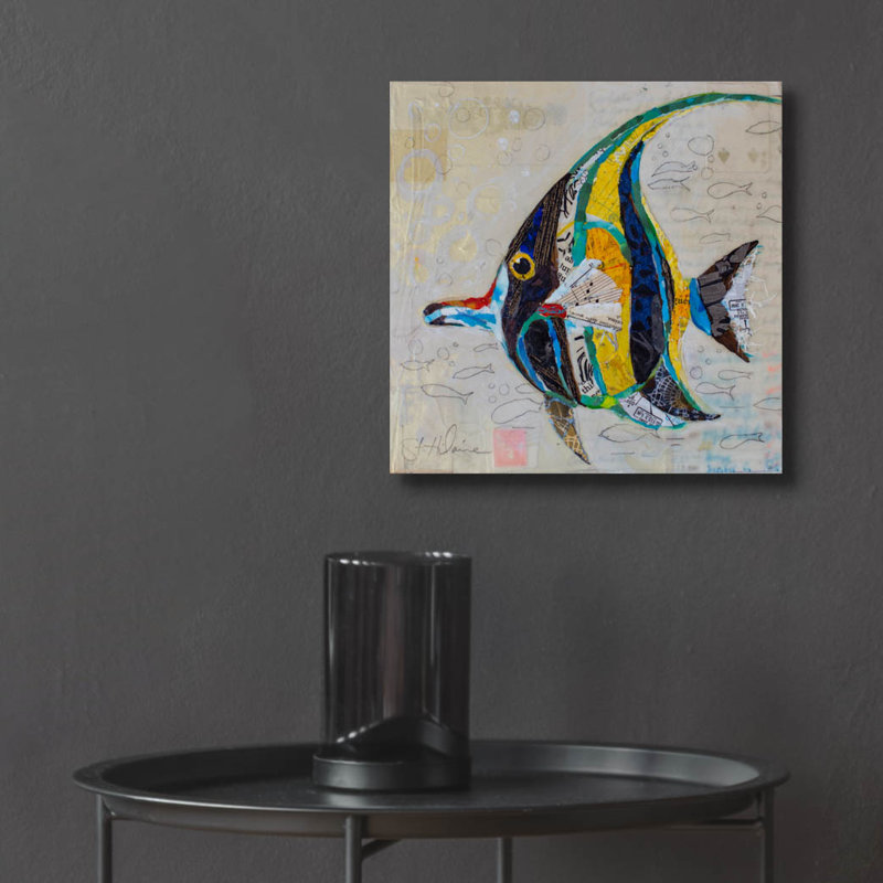 «Moorish Idol» par St. Hilaire Elizabeth, H 12 po x l 12 po x P 0,13 po