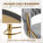 Velvet Swivel Bar Stools Set of 2, Modern Gold Barstools with Woven Back-1434212197-1429021765