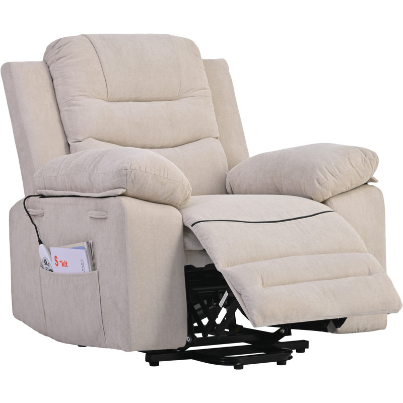 Fauteuil inclinable électrique Elian, Beige