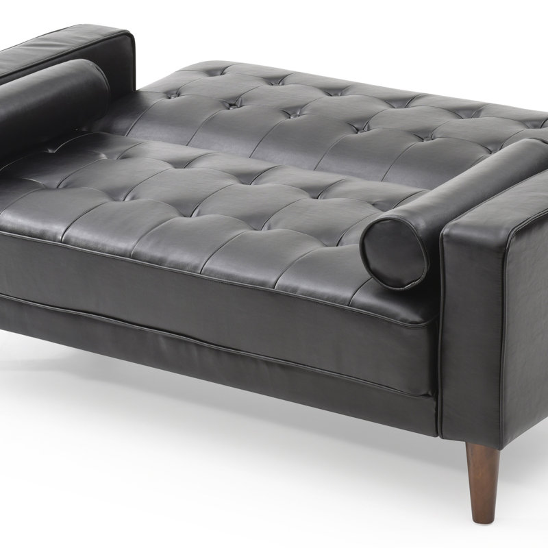 Causeuse contemporaine pour le salon, Noir