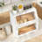 Double Layer Bread Storage Box With Diamond Pattern Windows, Extra Large Capacity Kitchen Countertop Container For Bread, Fruits, And Kitchenware-1053705809