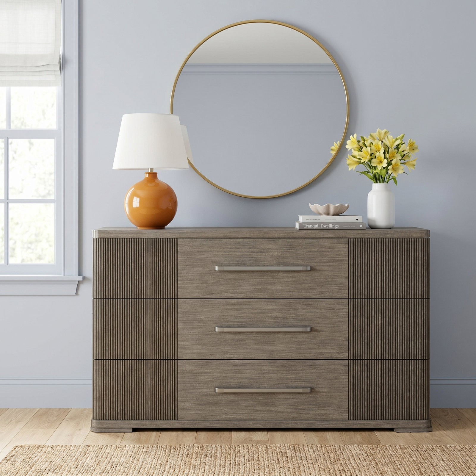 Maxfield 69" Oak Double Dresser