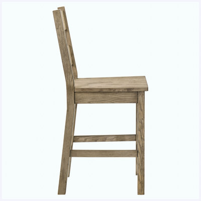 Oak 5-piece counter height dining set