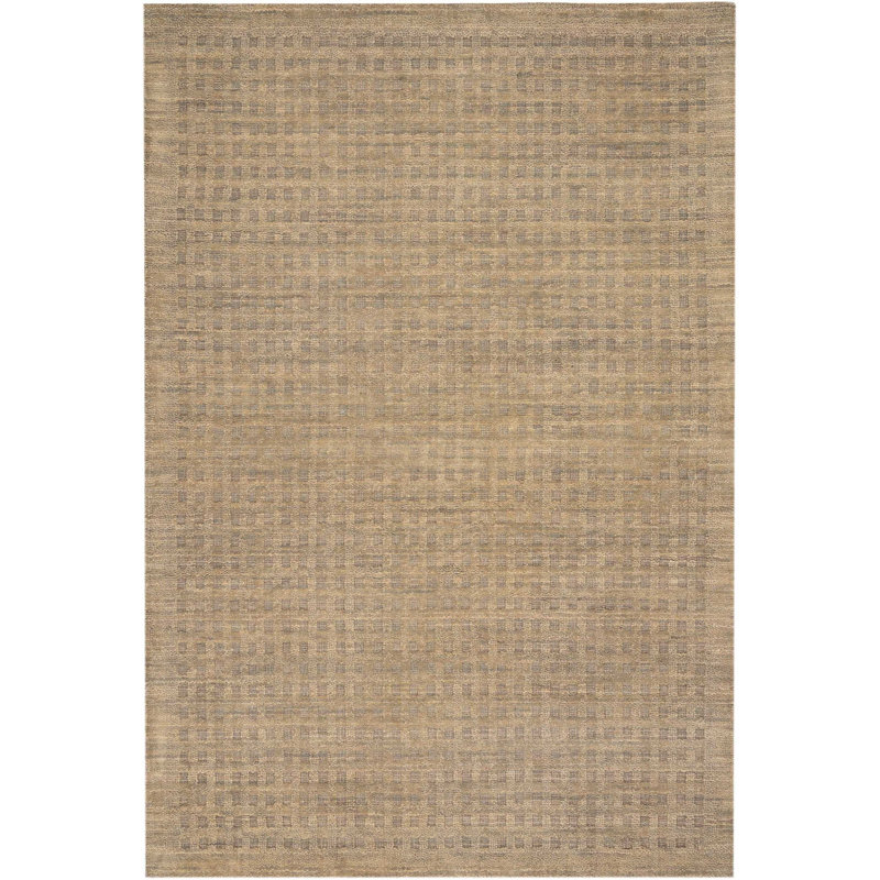 Aviah Wool Checkered Indoor Rug, Rectangle 3'9 x 5'9