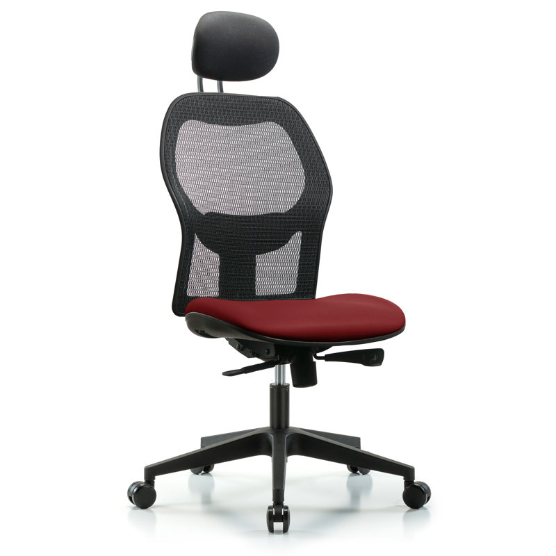Vinyl Task Chair with Headrest, Borscht, No