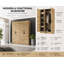 Nitra 4 Door Solid + Manufactured Wood Wardrobe-59342069