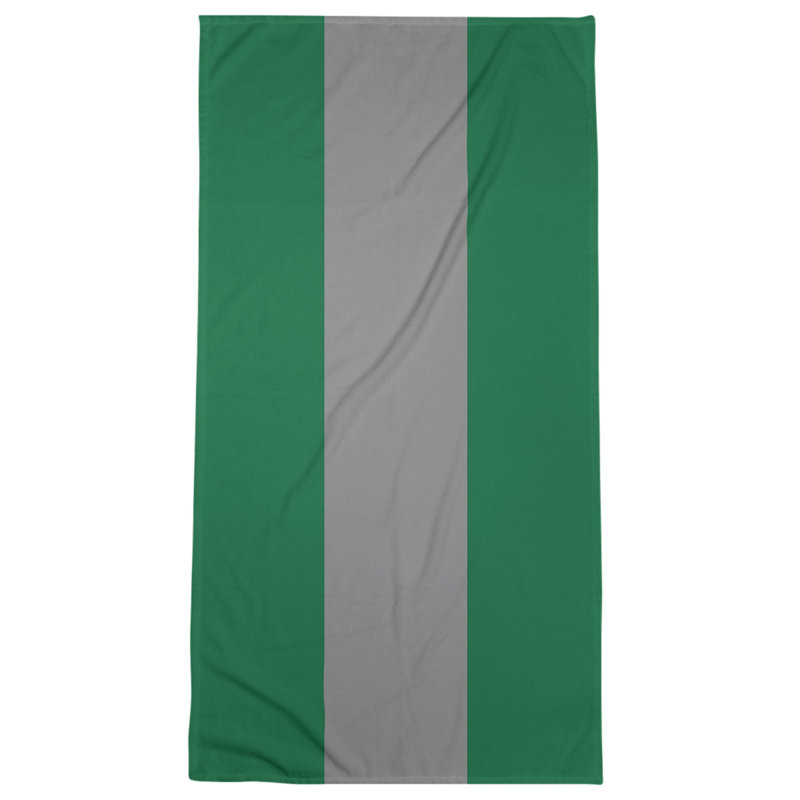 Bath Towel, Green/Gray