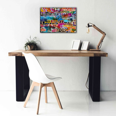 'Metromix Luv I' by Erin Ashley, Giclee Canvas Wall Art