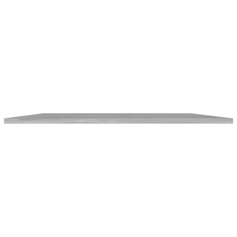 Tablettes flottantes étagères murales, Gris béton, H 0,6 po x l 31,5 po x P 11,8 po