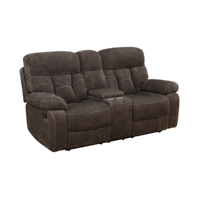 78'' Upholstered Reclining Loveseat with Middler Console
