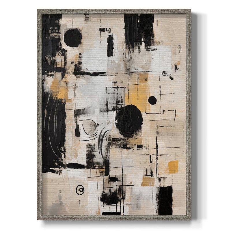 Reproduction encadrée ABSTRACT Series CCCCXCIV - bois massif, H 21 po x l 17 po