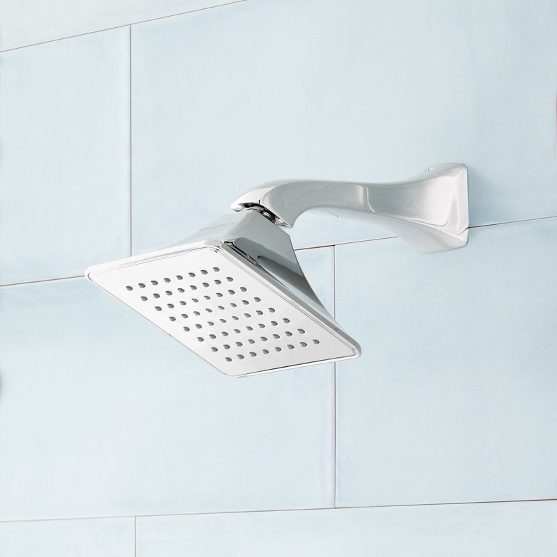 Signature Hardware Vilamonte Shower Head and Arm, Chrome