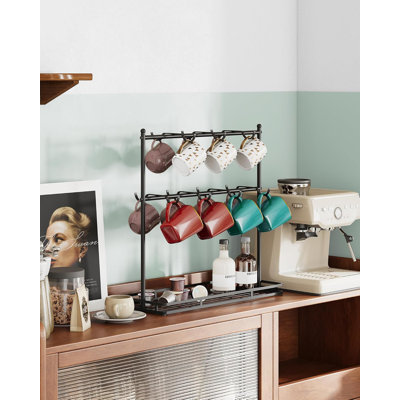 Coffee Mug Holder for Countertop, 14-Hook Mug Tree Rack for 14 Cups