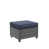 Coussin bleu marine/cadre gris est en rupture de stock