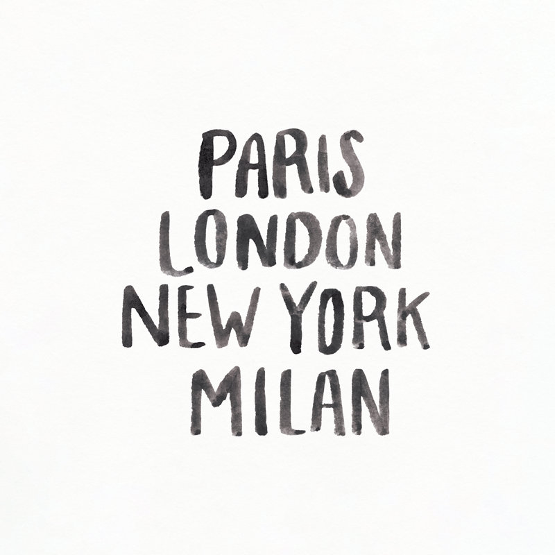 Fashion Cities - Wrapped Canvas Art Prints, 30cm H x 30cm W