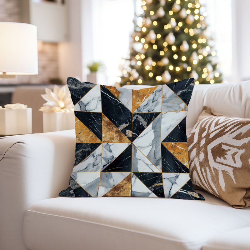 Abstract Geode Shapes IX Modern, 16"H x 16"W