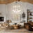 7-light Sputnik Chandelier Milk White Glass Chandelier Bubble Chandelier For Dining Room-1049043170