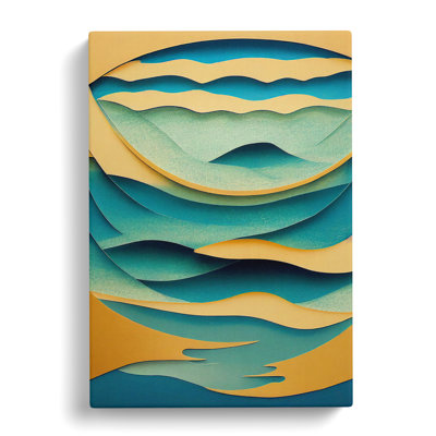 Seascape Abstract Vol.7 - Wrapped Canvas