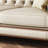 American retro style solid wood leather sofa