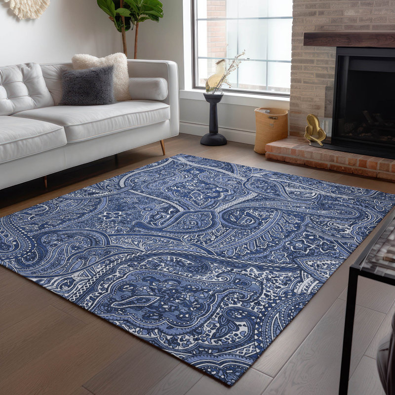 Kinslee Paisley Indoor / Outdoor Rug, Rectangle 3' x 5'
