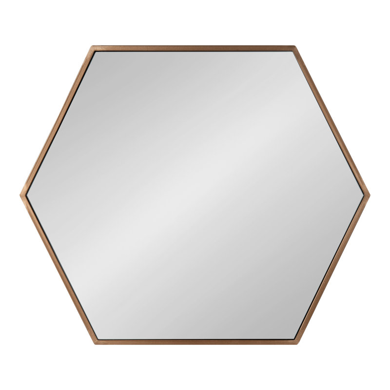 Miroir Breckler, 25,75 po x 22 po, Bronze