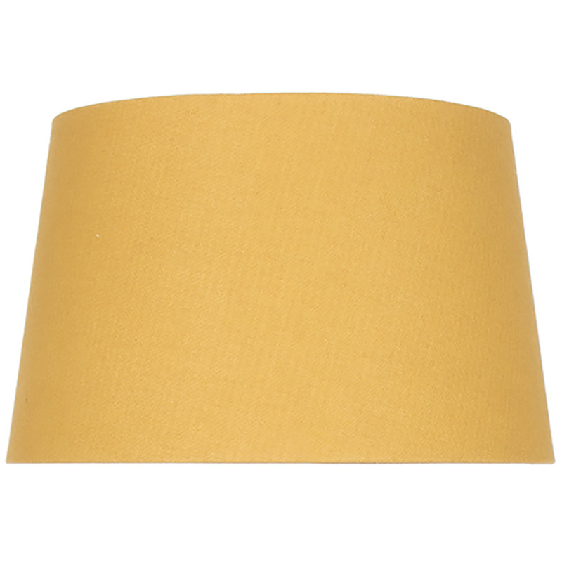 Lorin Cotton Empire Lamp Shade, Mustard, 24cm H x 34cm W x 40cm D