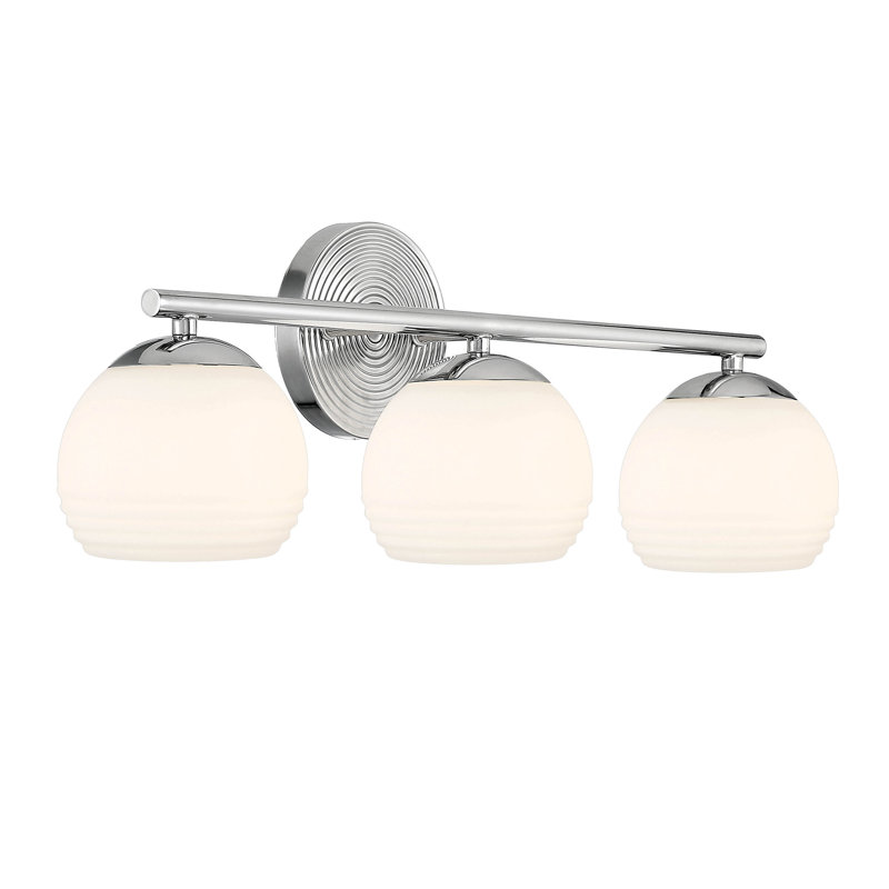 Vernon 3 - Light Dimmable Vanity Light, Polished Nickel