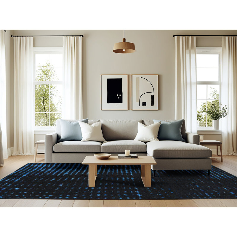 Tapis abstrait moderne 4396, Rectangle 6 pi x 9 pi