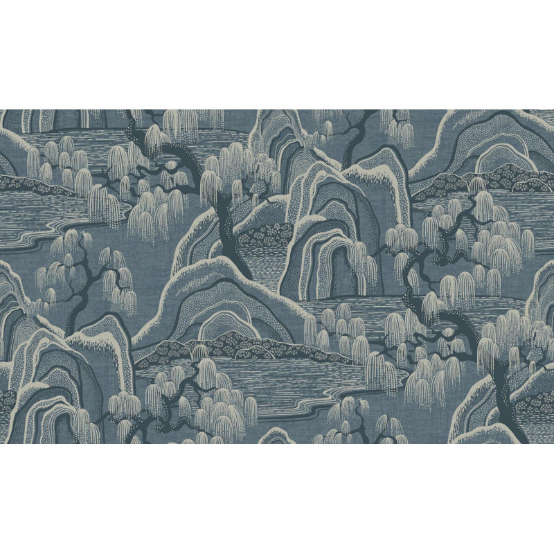 Boråstapeter Indigo Garden Wallpaper, Blue