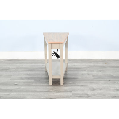 Red Barrel Studio® Chair Side Table with Power Strip