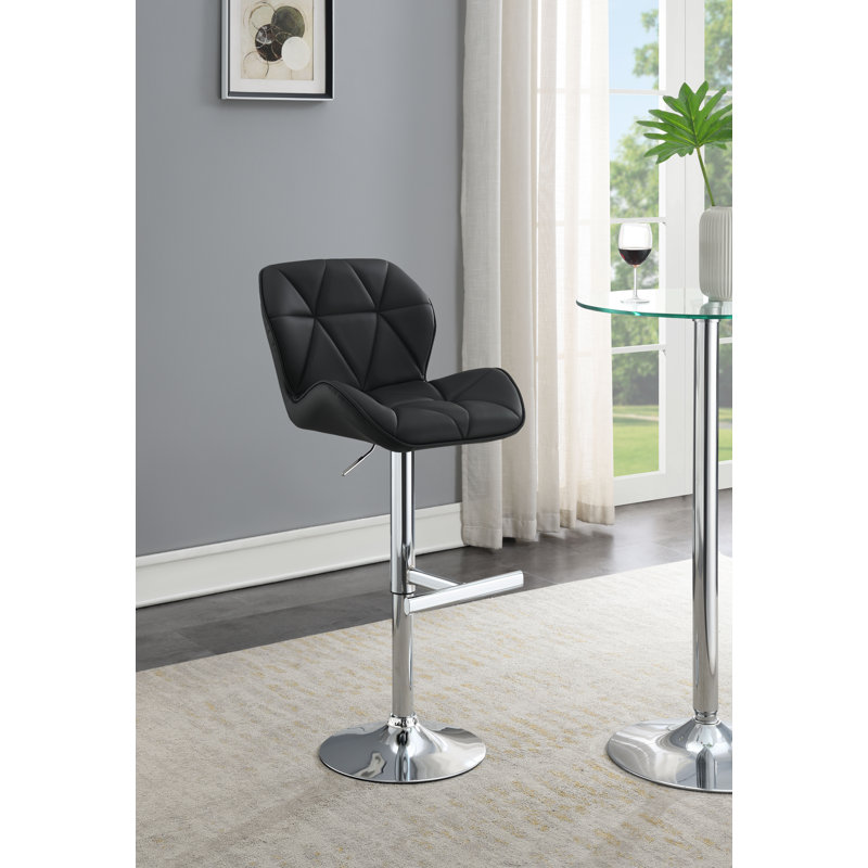 Tabouret de bar en cuir, Noir