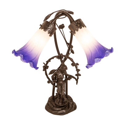 Lampe de table 17 "High Lily Blue / White Pond