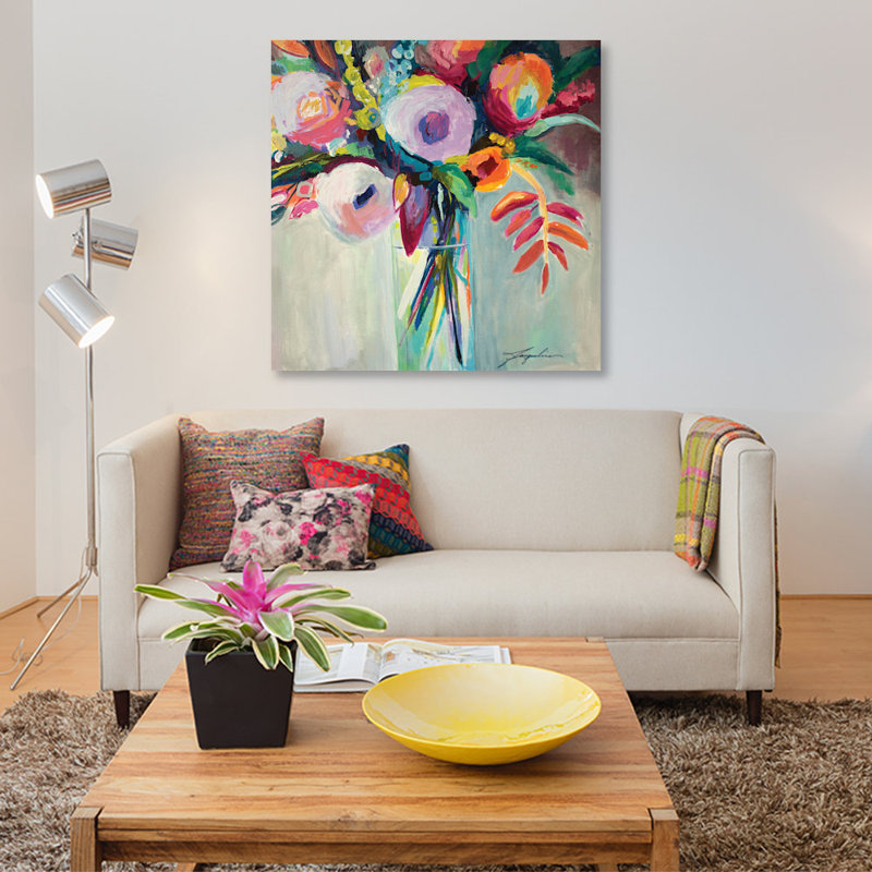 «Ode to Summer VII», reproduction sur toile, H 26 po x l 26 po x P 1,5 po, Toile tendue, Pas de tapis