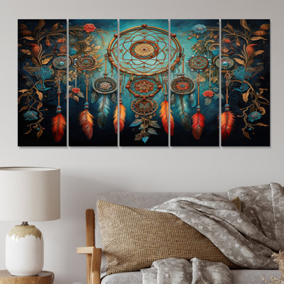 Ensemble de salon Teal Dream Catcher Folklore Whispers I - Spiritual