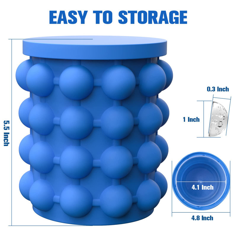 ALLADINBOX Silicone Ice Cube Tray - Blue