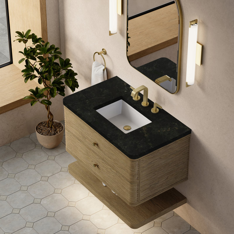 Meuble-lavabo simple l 36 po Allamari, Phantome Eclos, Brume dune, 8 po