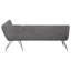 Donne Corner Dining Bench L Shape, Metal Legs, 84 Inch-108977260