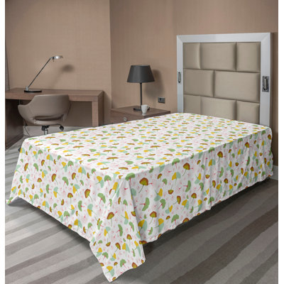 Drap-housse à motif floral Ambesonne