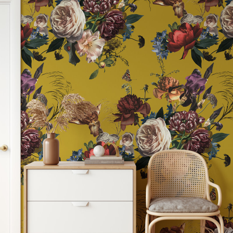 Renaissance Floral Wallpaper
