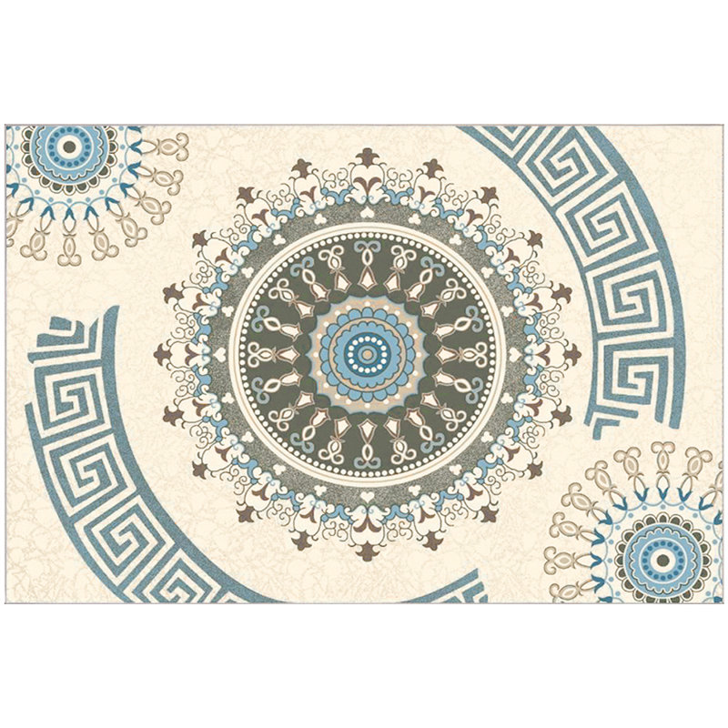 Tapis bleu / beige Kylo, Rectangle 4 pi x 6 pi