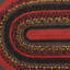 Tapis en coton tressé à motif géométrique rouge / noir / gris Amadeu-1121942184