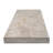 Marzana Sterling 12 in. x 24 in. x 2 in. Honed Unfilled Brushed Travertine Pool Coping Eased Edge (2 sq. ft./unit, 1 Piece)