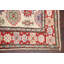 Tapis beige en laine noué à la main de conception unique 2 pi 9 po x 4 pi 1 po